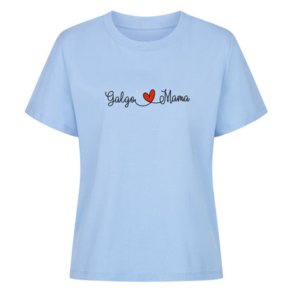 Premium Damen-Shirt "Galgo - Mama" Sky Blue – hunde-shirt.de