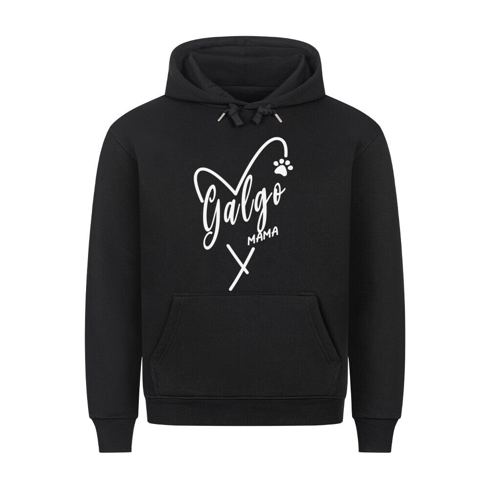Premium Hoodie "Galgo - MAMA" Schwarz – hunde-shirt.de
