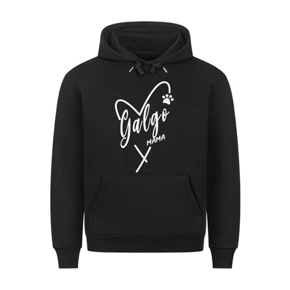 Premium Hoodie "Galgo - MAMA" Schwarz – hunde-shirt.de