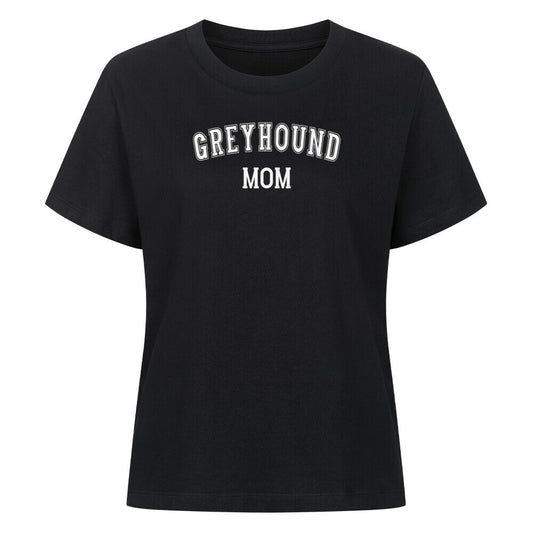 Premium Damen-Shirt "Greyhound - MOM" Schwarz – hunde-shirt.de