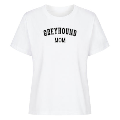 Premium Damen-Shirt "Greyhound - MOM" Weiß – hunde-shirt.de