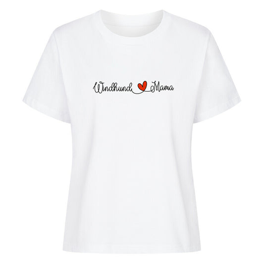 Premium Damen-Shirt "Windhund - Mama" Weiß – hunde-shirt.de
