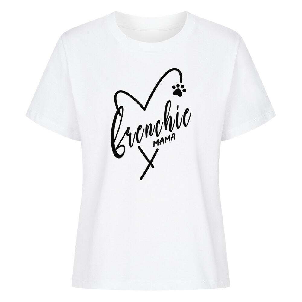 Premium Damen-Shirt "Frenchie - MAMA" Weiß – hunde-shirt.de
