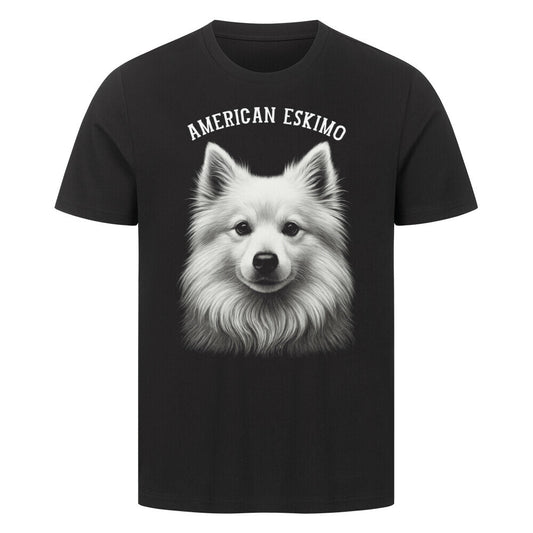 Premium T-Shirt "American Eskimo - Pure" Schwarz – hunde-shirt.de