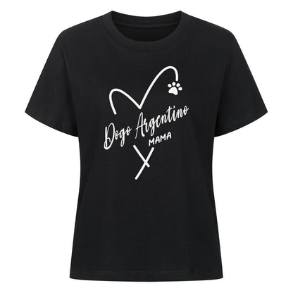 Premium Damen-Shirt "Dogo Argentino - MAMA" Schwarz – hunde-shirt.de