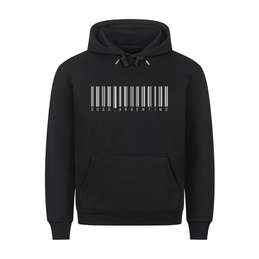 Premium Hoodie "Dogo Argentino - Scan" Schwarz – hunde-shirt.de