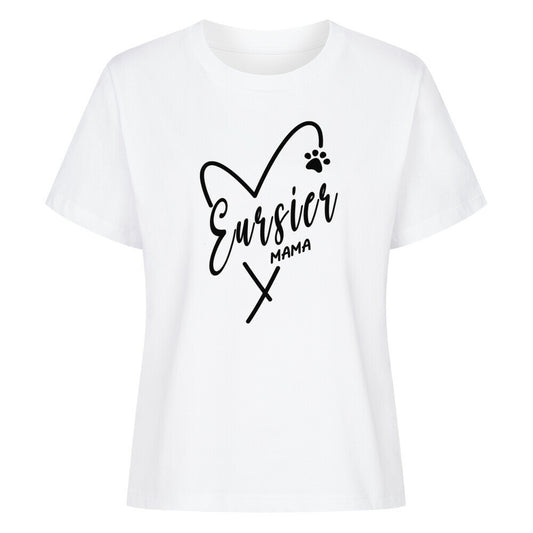 Premium Damen-Shirt "Eurasier - MAMA" Weiß – hunde-shirt.de