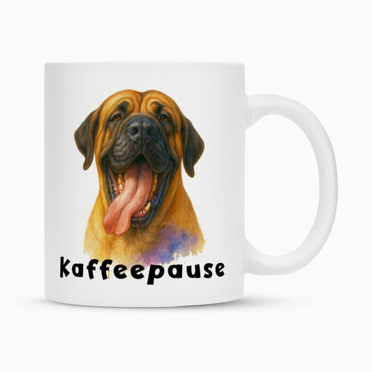 Tasse "Fila Brasileiro - Kaffeepause" Weiß – hunde-shirt.de