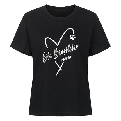 Premium Damen-Shirt "Fila Brasileiro - MAMA" Schwarz – hunde-shirt.de