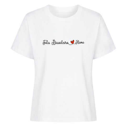 Premium Damen-Shirt "Fila Brasileiro - Mama" Weiß – hunde-shirt.de