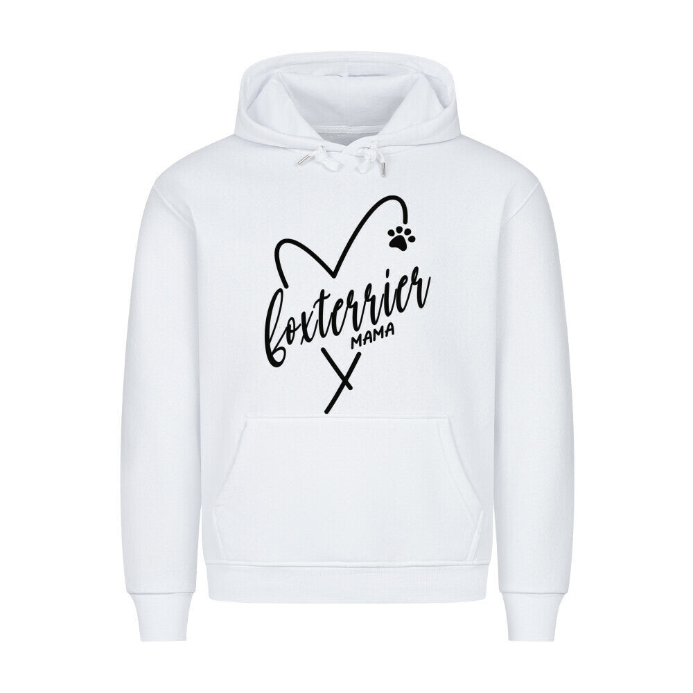 Premium Hoodie "Foxterrier - MAMA" Weiß – hunde-shirt.de