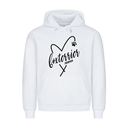 Premium Hoodie "Foxterrier - MAMA" Weiß – hunde-shirt.de