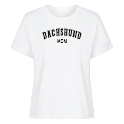 Premium Damen-Shirt "Dackel - Dachshund MOM" Weiß – hunde-shirt.de