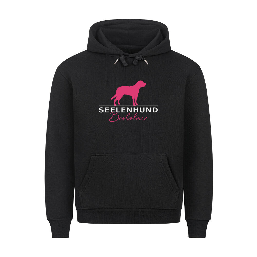Premium Hoodie "Broholmer - Seelenhund" Schwarz – hunde-shirt.de