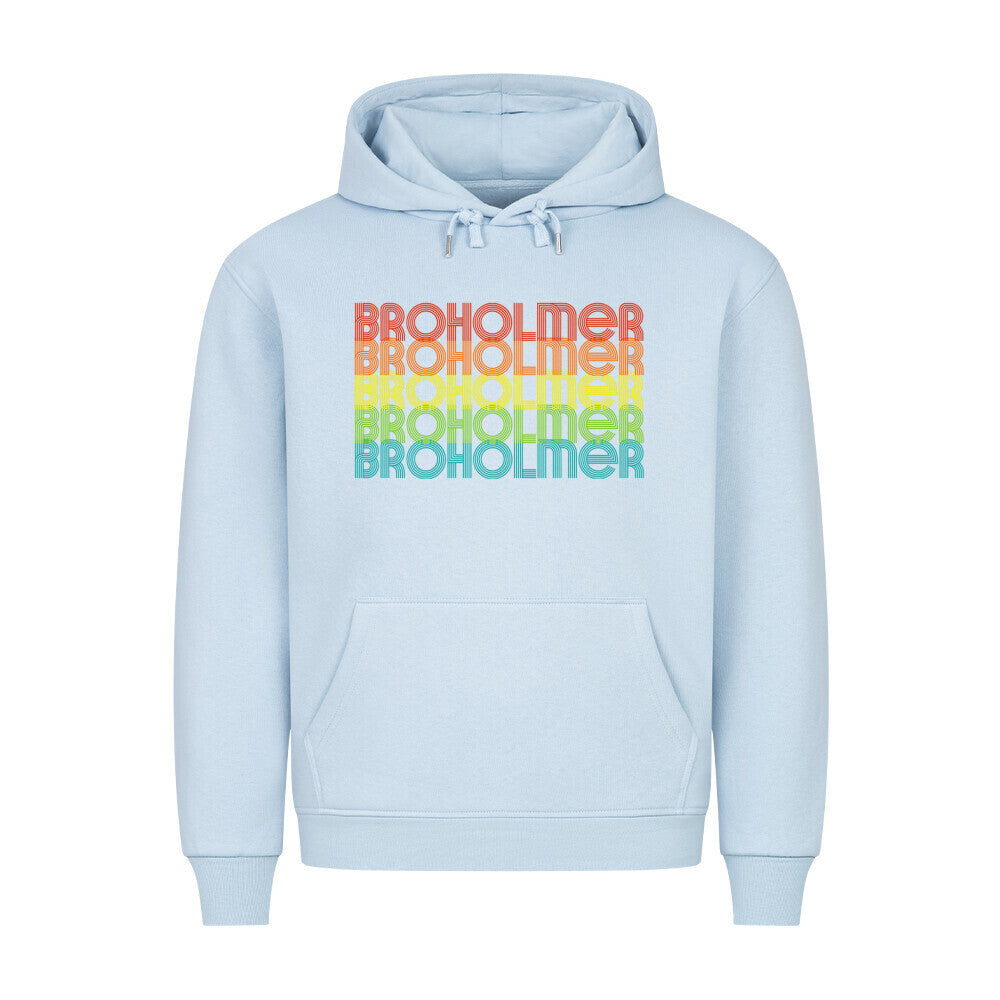 Premium Hoodie "Broholmer - RETRO" Babyblau – hunde-shirt.de