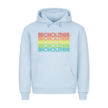 Premium Hoodie "Broholmer - RETRO" Babyblau – hunde-shirt.de