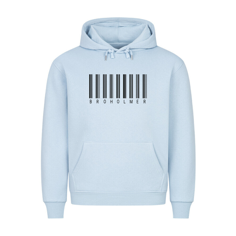 Premium Hoodie "Broholmer - Scan" Babyblau – hunde-shirt.de