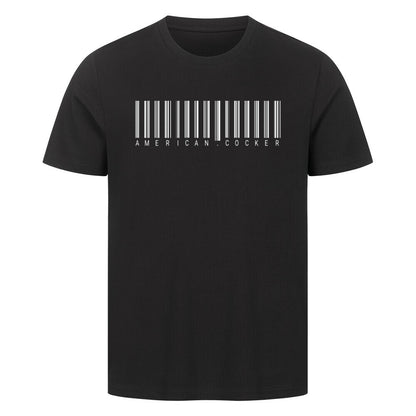 Premium T-Shirt "American Cocker - Scan" Schwarz – hunde-shirt.de