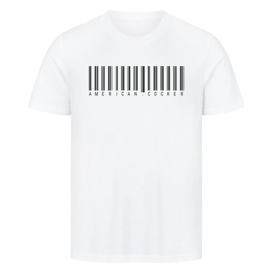 Premium T-Shirt "American Cocker - Scan" Weiß – hunde-shirt.de