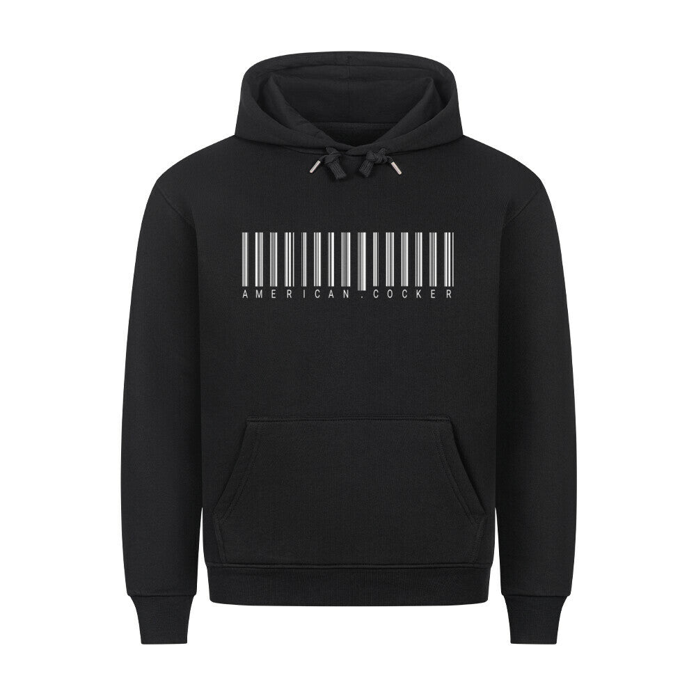 Premium Hoodie "American Cocker - Scan" Schwarz – hunde-shirt.de