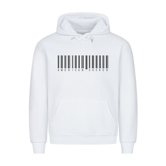 Premium Hoodie "American Cocker - Scan" Weiß – hunde-shirt.de