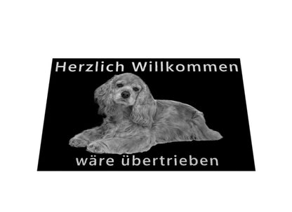 Fußmatte "American Cocker - Übertrieben..." – hunde-shirt.de