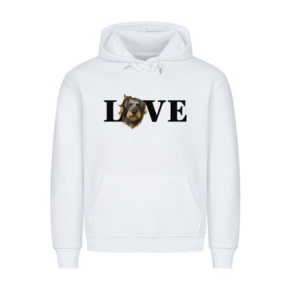 Premium Hoodie "Cesky Terrier - LOVE" Weiß – hunde-shirt.de