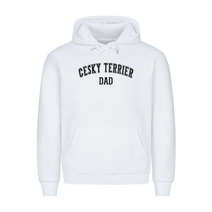 Premium Hoodie "Cesky Terrier - DAD" Weiß – hunde-shirt.de