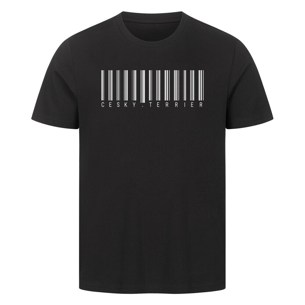 Premium T-Shirt "Cesky Terrier - Scan" Schwarz – hunde-shirt.de