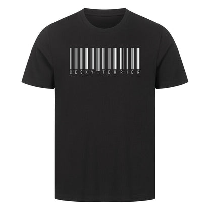Premium T-Shirt "Cesky Terrier - Scan" Schwarz – hunde-shirt.de