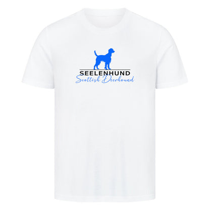 Premium T-Shirt "Deerhound - Seelenhund" Weiß – hunde-shirt.de