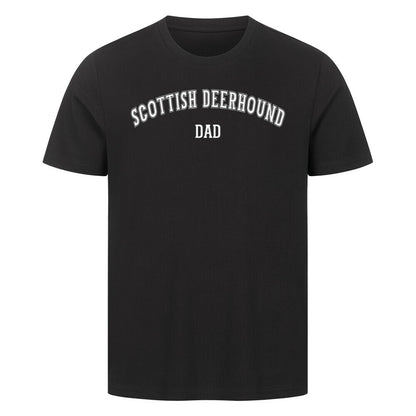 Premium T-Shirt "Deerhound - DAD" Schwarz – hunde-shirt.de