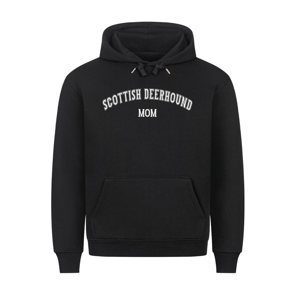 Premium Hoodie "Deerhound - MOM" Schwarz – hunde-shirt.de
