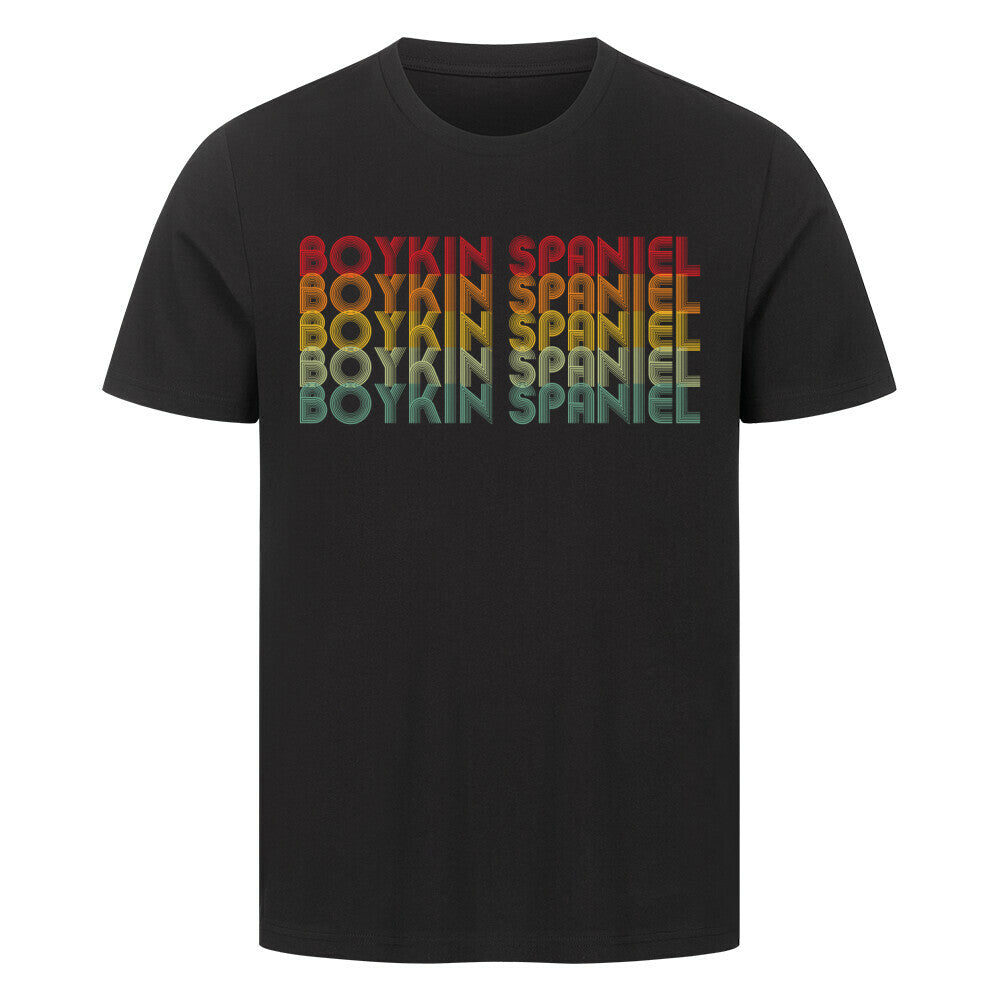 Premium T-Shirt "Boykin Spaniel - RETRO" Schwarz – hunde-shirt.de