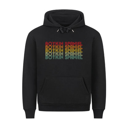 Premium Hoodie "Boykin Spaniel - RETRO" Schwarz – hunde-shirt.de