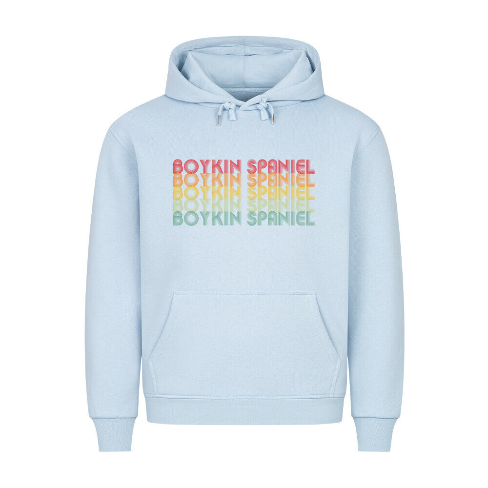 Premium Hoodie "Boykin Spaniel - RETRO" Babyblau – hunde-shirt.de