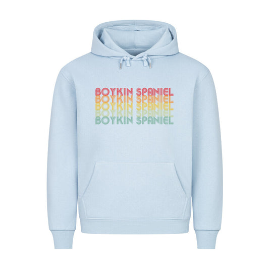 Premium Hoodie "Boykin Spaniel - RETRO" Babyblau – hunde-shirt.de