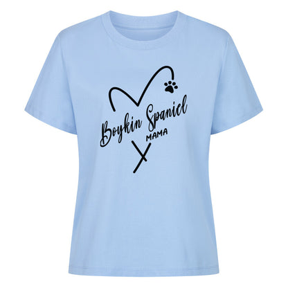 Premium Damen-Shirt "Boykin Spaniel - MAMA" Sky Blue – hunde-shirt.de