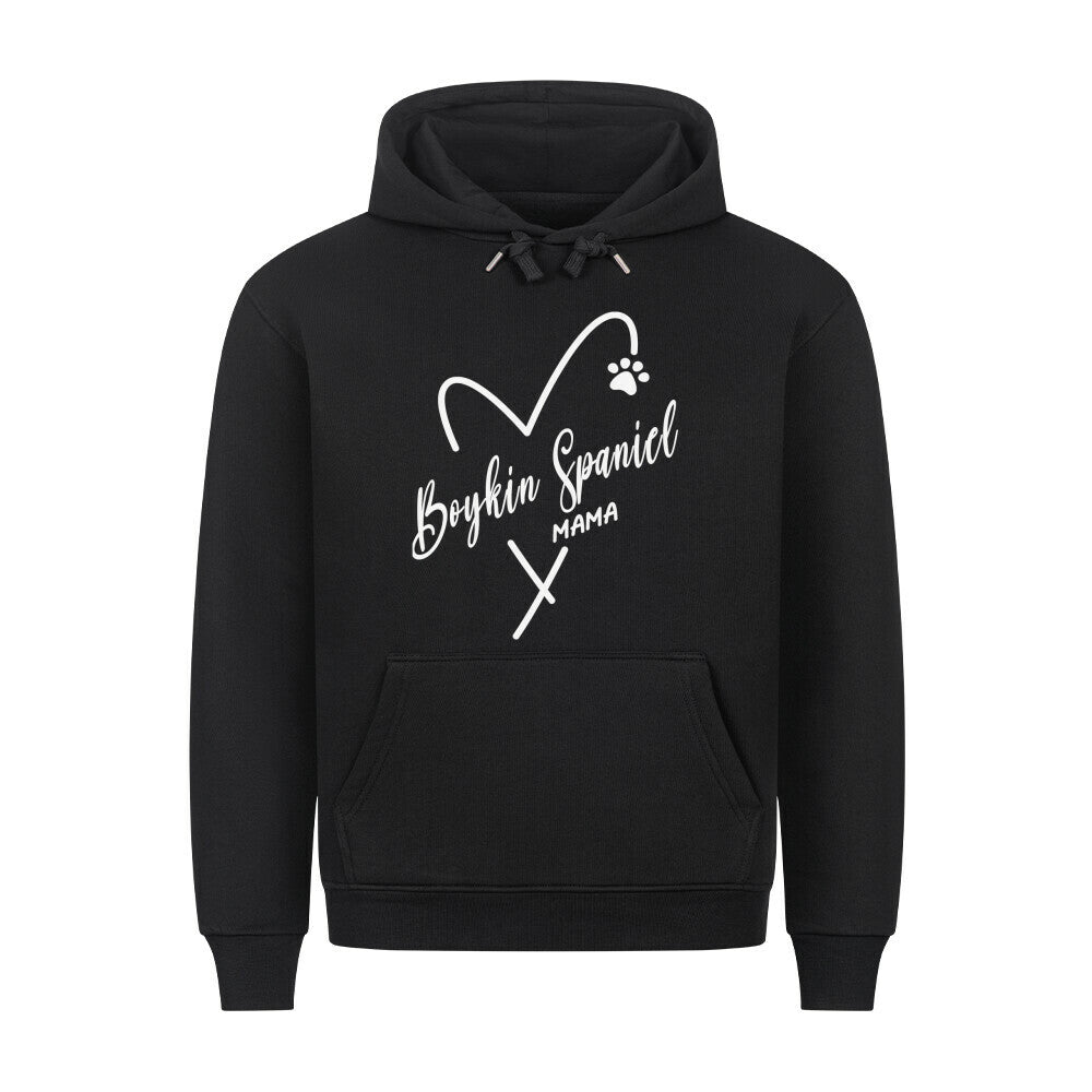 Premium Hoodie "Boykin Spaniel - MAMA" Schwarz – hunde-shirt.de