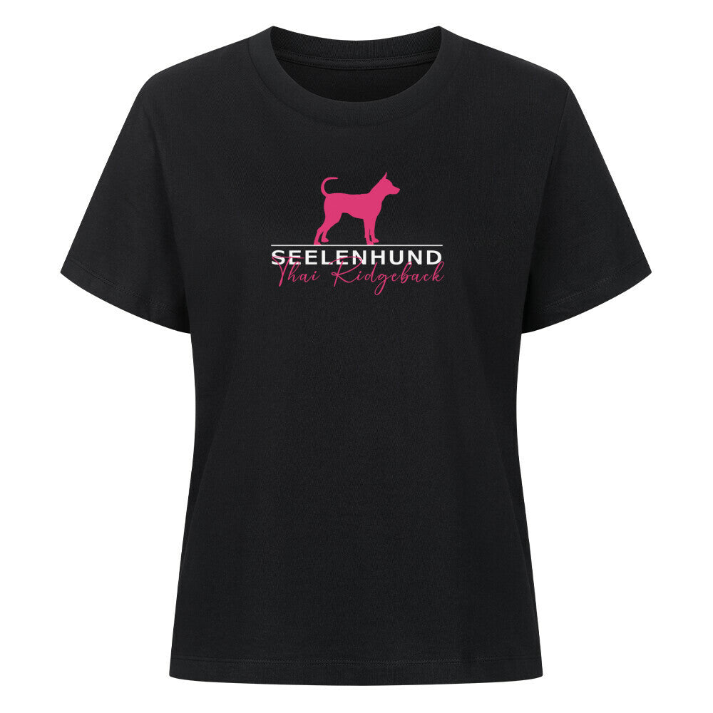 Premium Damen-Shirt "Thai Ridgeback - Seelenhund" Schwarz – hunde-shirt.de