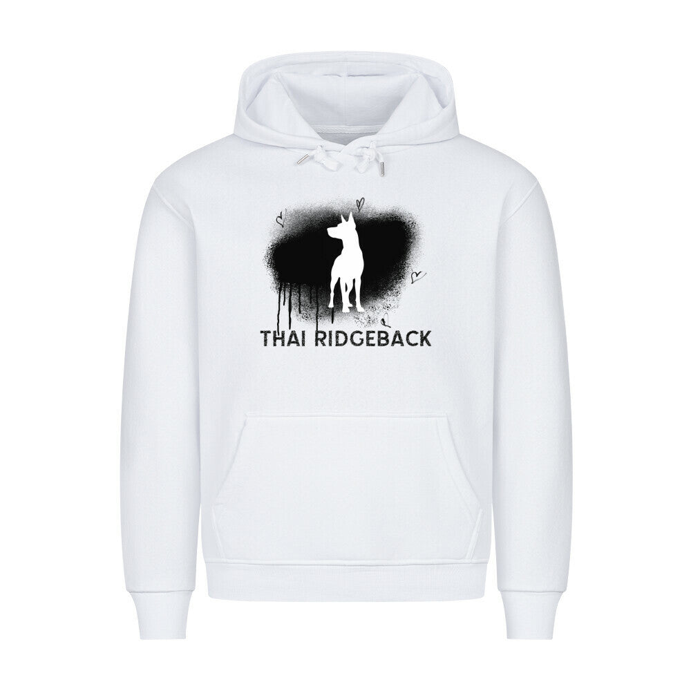 Premium Hoodie "Thai Ridgeback - Brush" Weiß – hunde-shirt.de