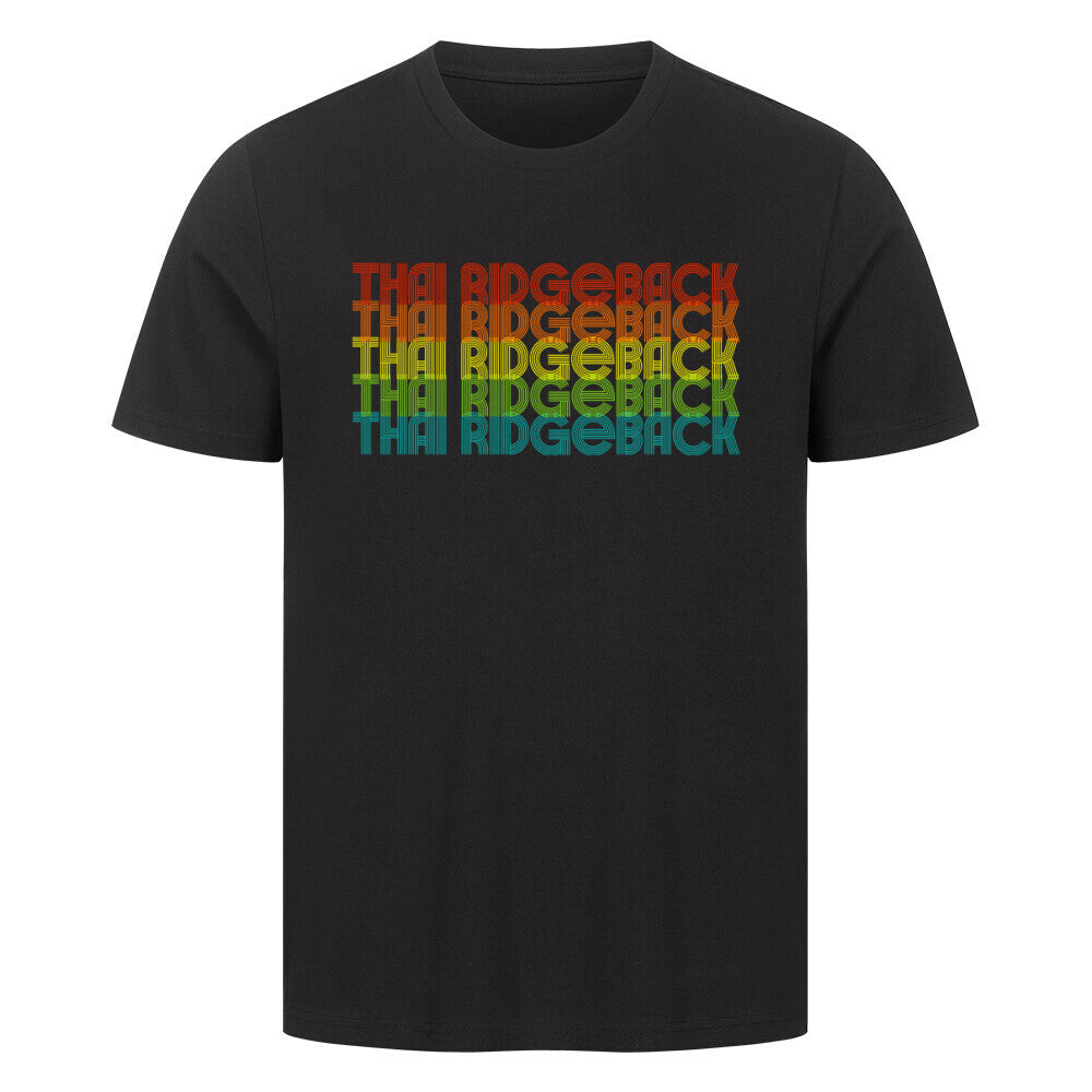 Premium T-Shirt "Thai Ridgeback - RETRO" Schwarz – hunde-shirt.de