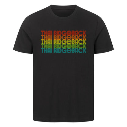 Premium T-Shirt "Thai Ridgeback - RETRO" Schwarz – hunde-shirt.de