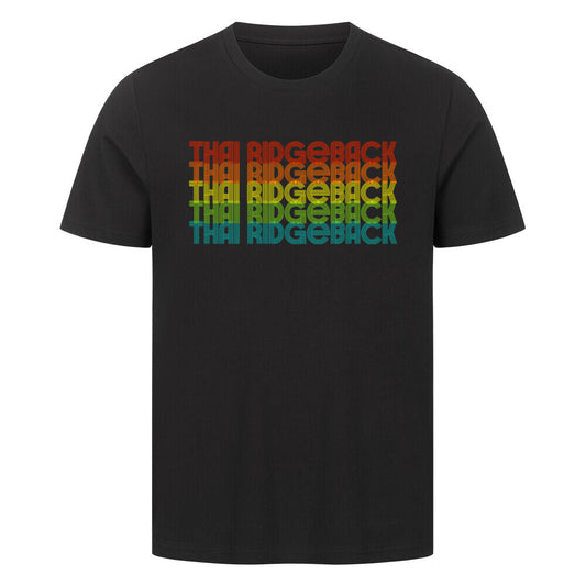 Premium T-Shirt "Thai Ridgeback - RETRO" Schwarz – hunde-shirt.de