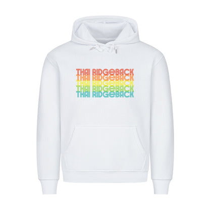 Premium Hoodie "Thai Ridgeback - RETRO" Weiß – hunde-shirt.de