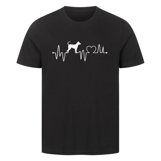 Premium T-Shirt "Thai Ridgeback - Heartbeat" Schwarz – hunde-shirt.de