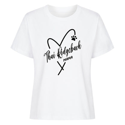 Premium Damen-Shirt "Thai Ridgeback - MAMA" Weiß – hunde-shirt.de