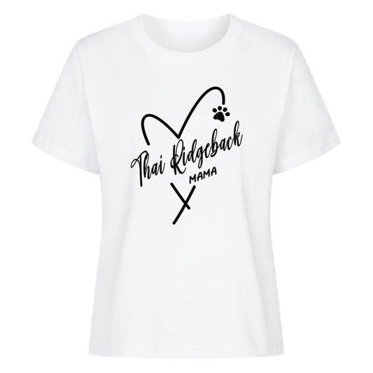 Premium Damen-Shirt "Thai Ridgeback - MAMA" Weiß – hunde-shirt.de
