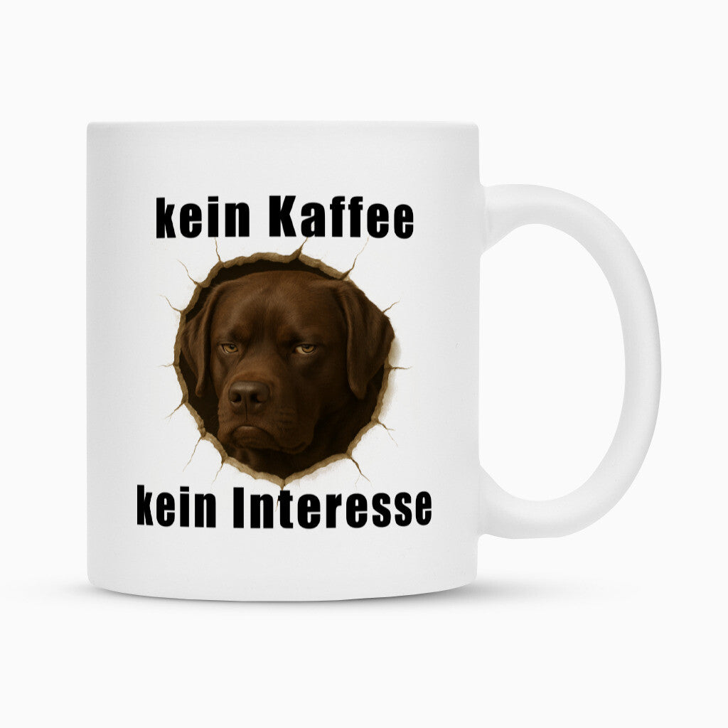 Tasse "Labrador braun - kein Kaffee, kein Interesse" – hunde-shirt.de