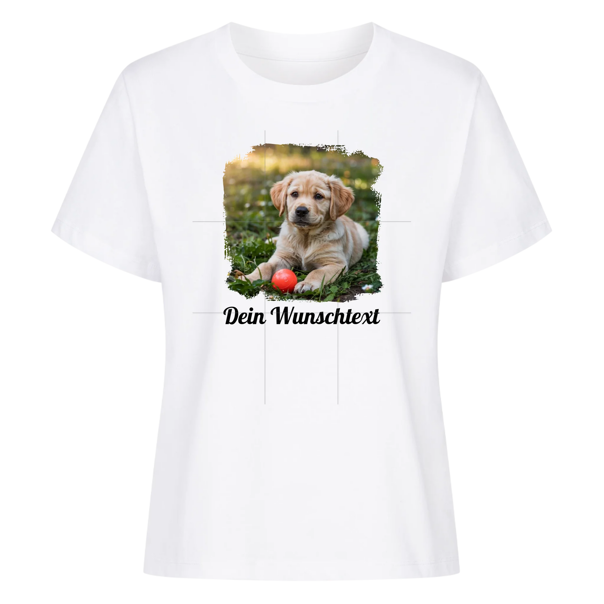 Premium Damen Shirt personalisierbar Weiss – hunde-shirt.de